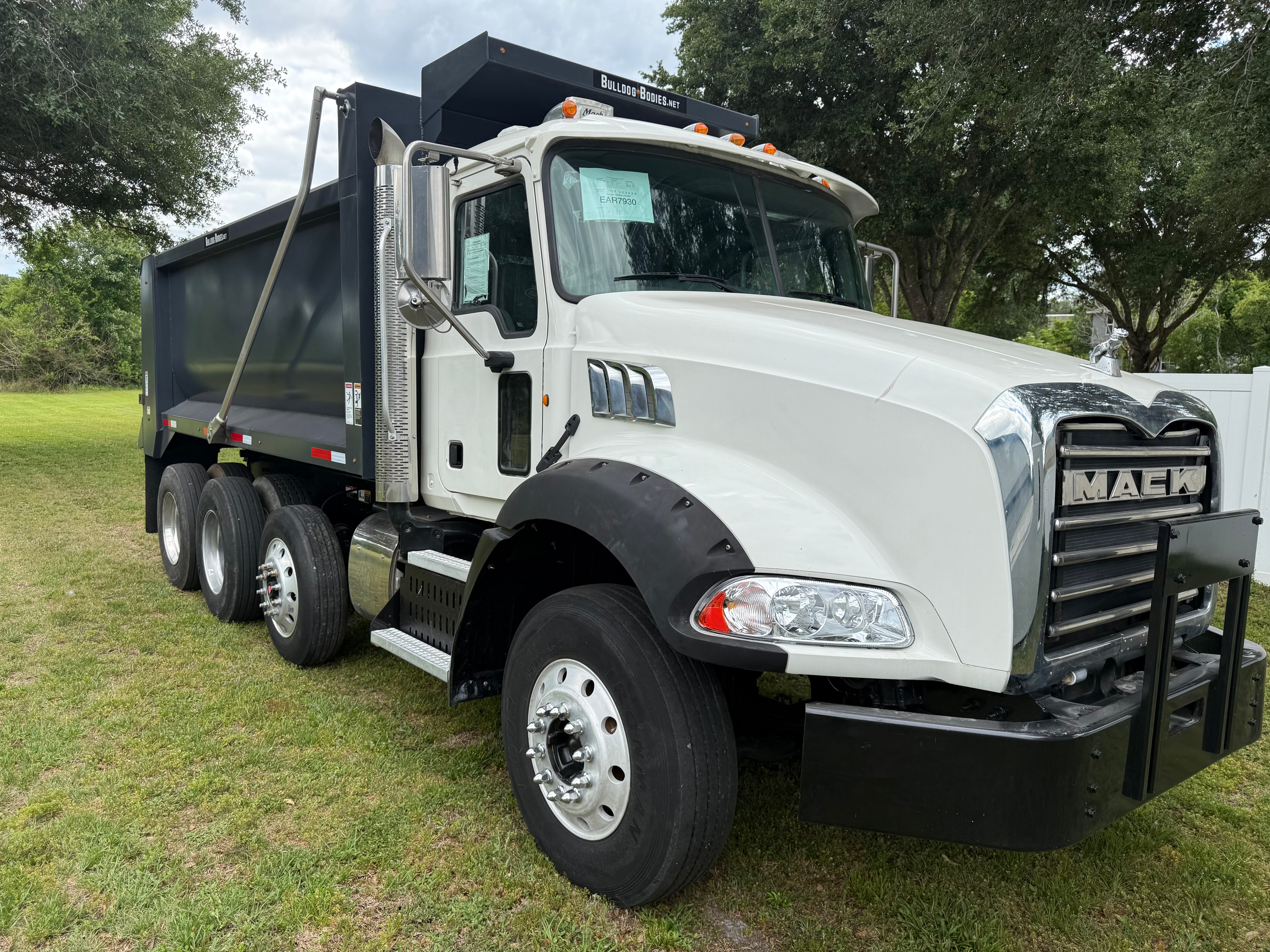 Mack dump truck ready for land clearing